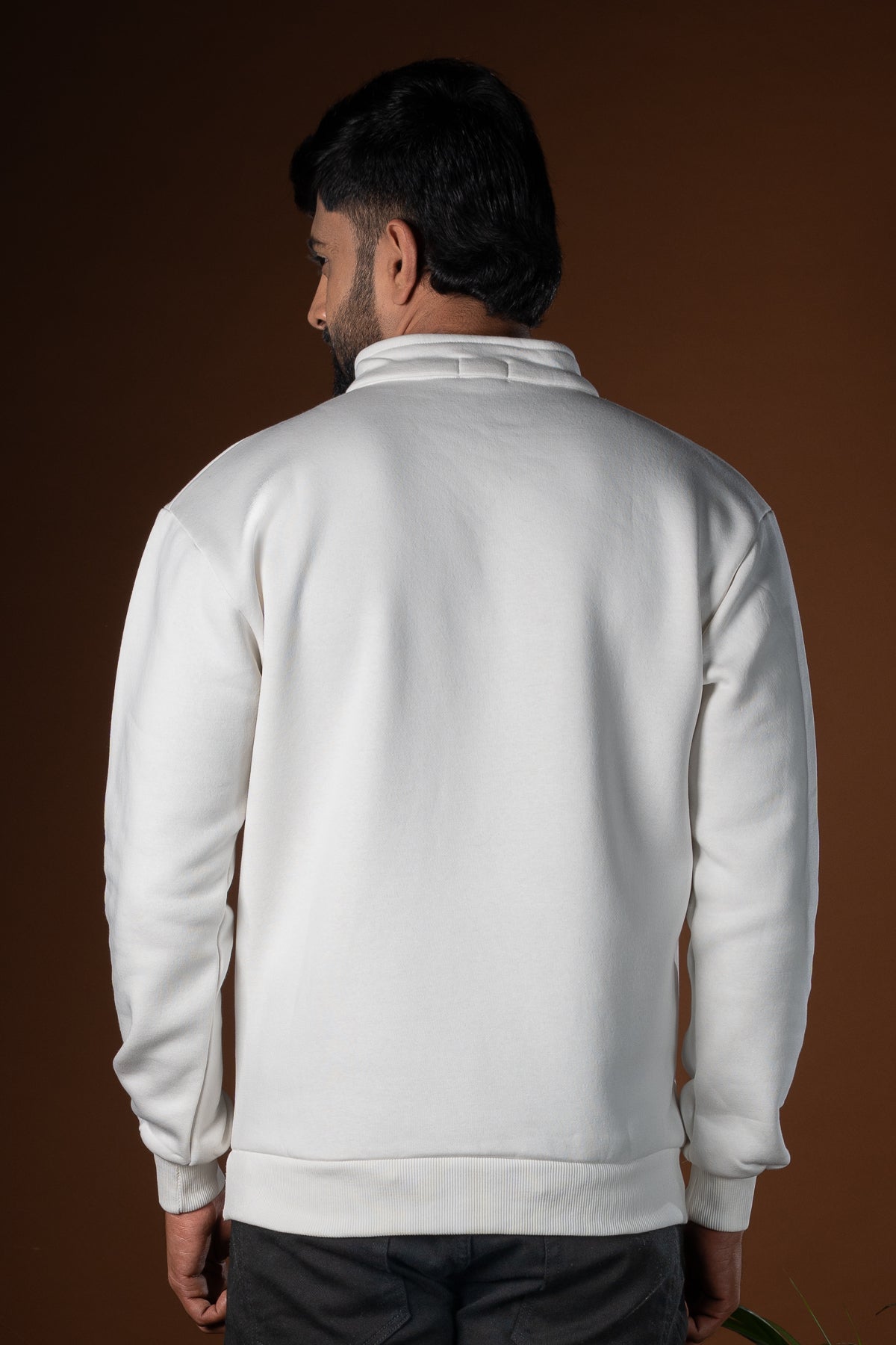 Otter Half Zipper Jacket - Off White