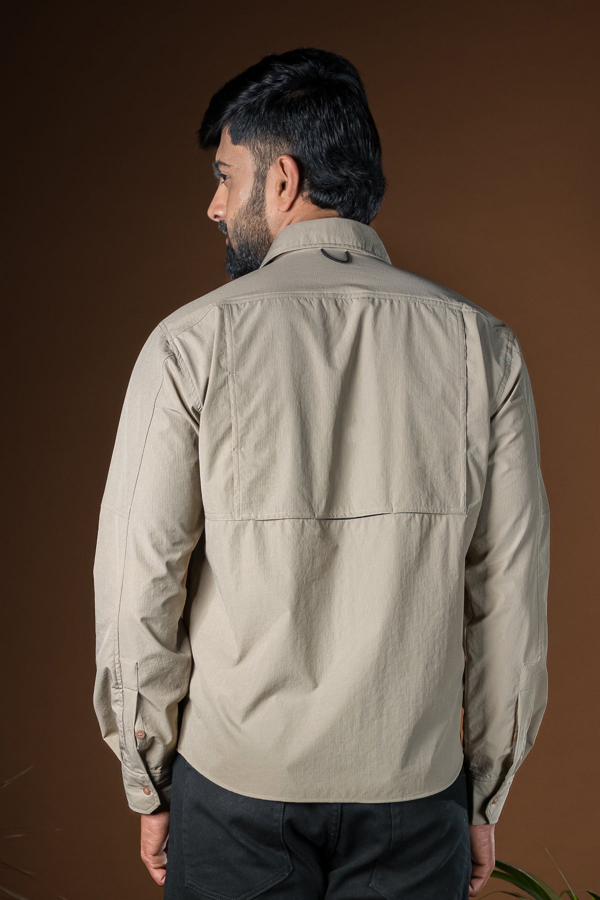 Bhadra Full Sleeve Shirt - Dry Fit Beige