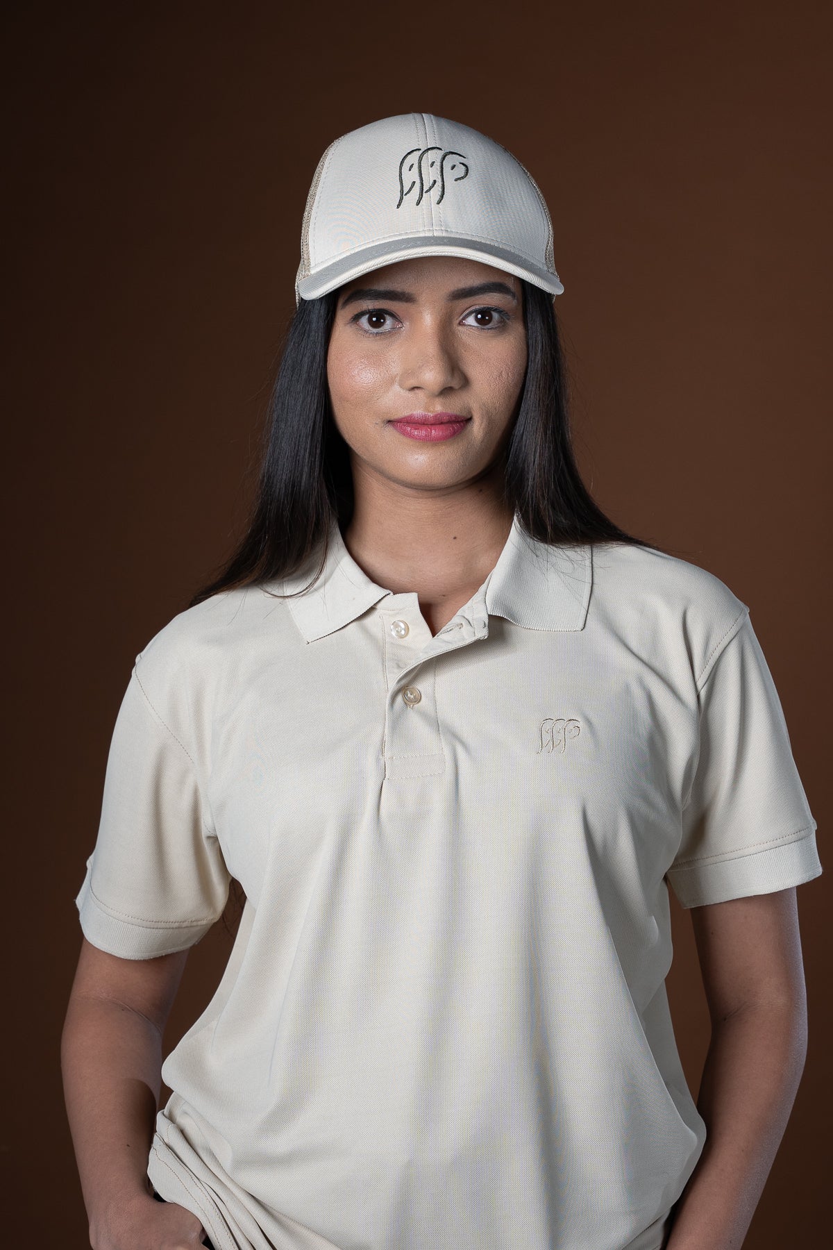Kuruba Trucker Cap - Dry Fit & Mesh - All Beige