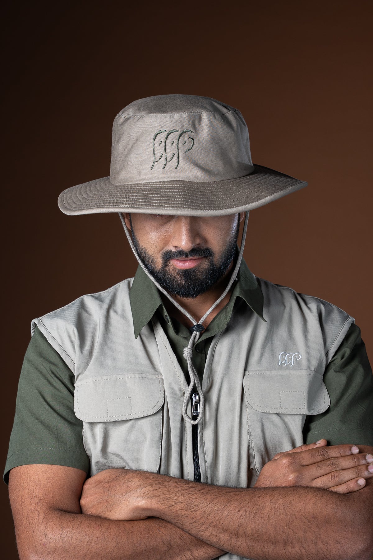Warli Panama Hat - Beige