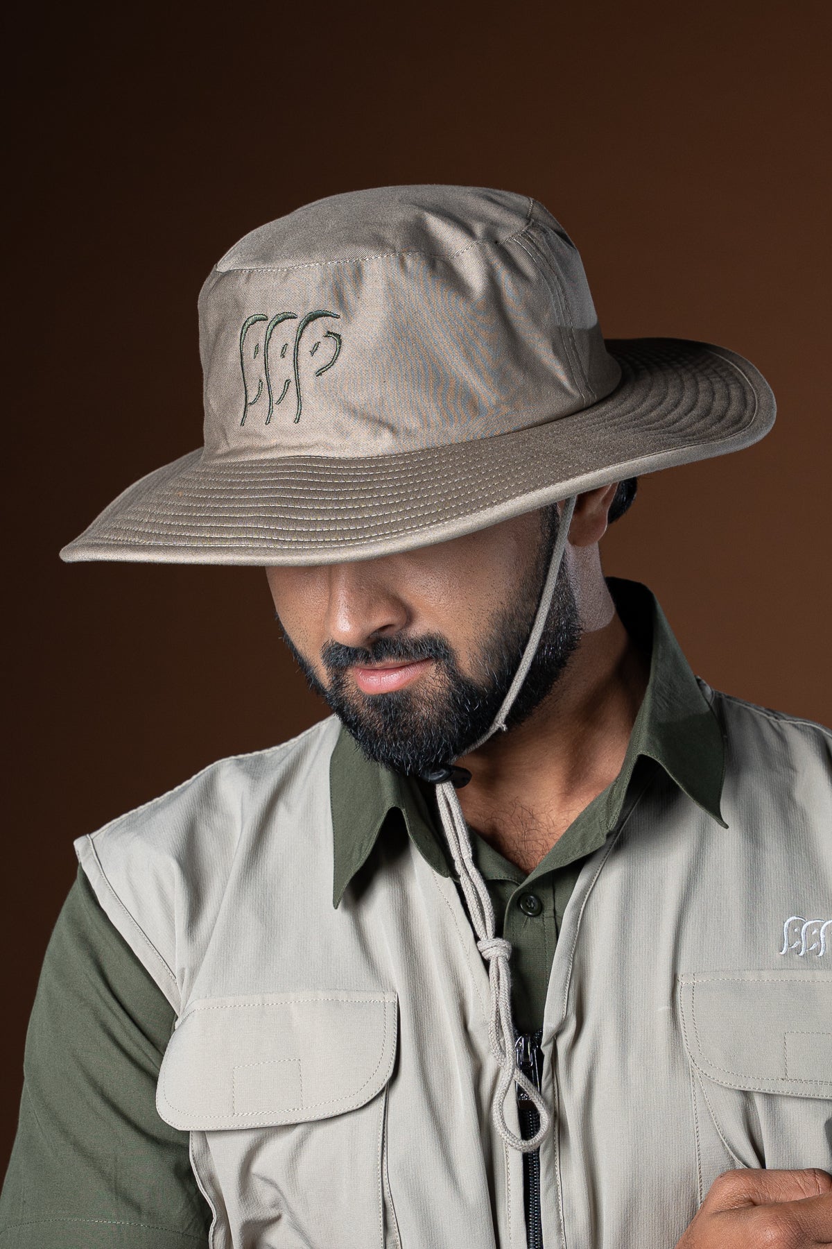Warli Panama Hat - Beige