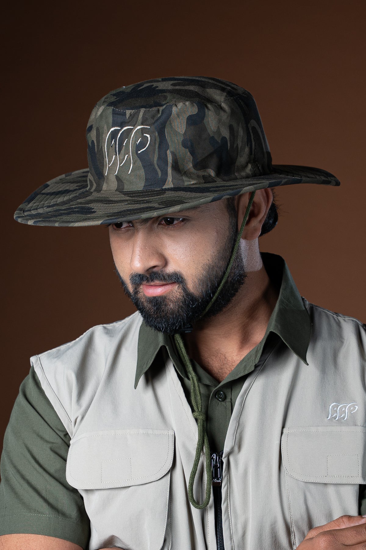Warli Panama Hat - Camouflage