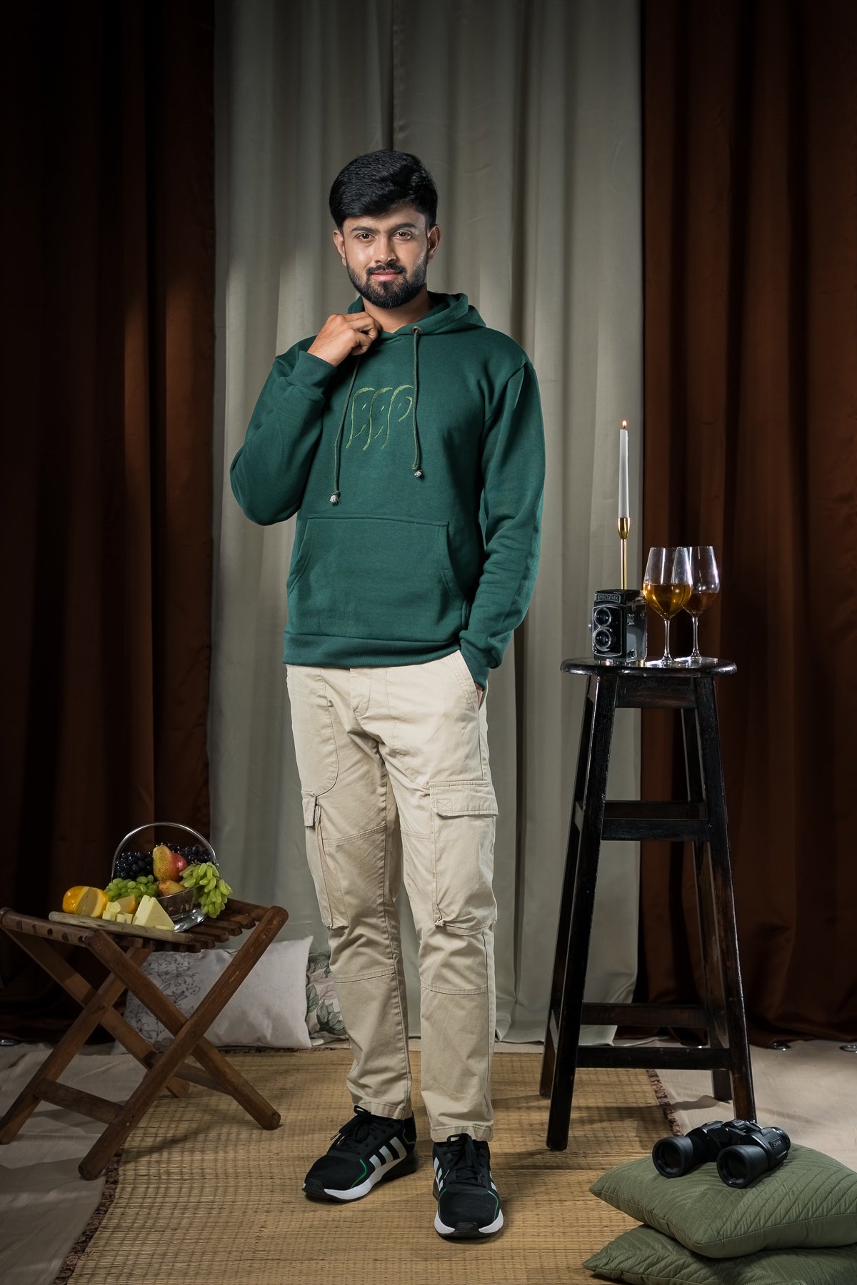 Sundarbans Hoodie Jacket - Green