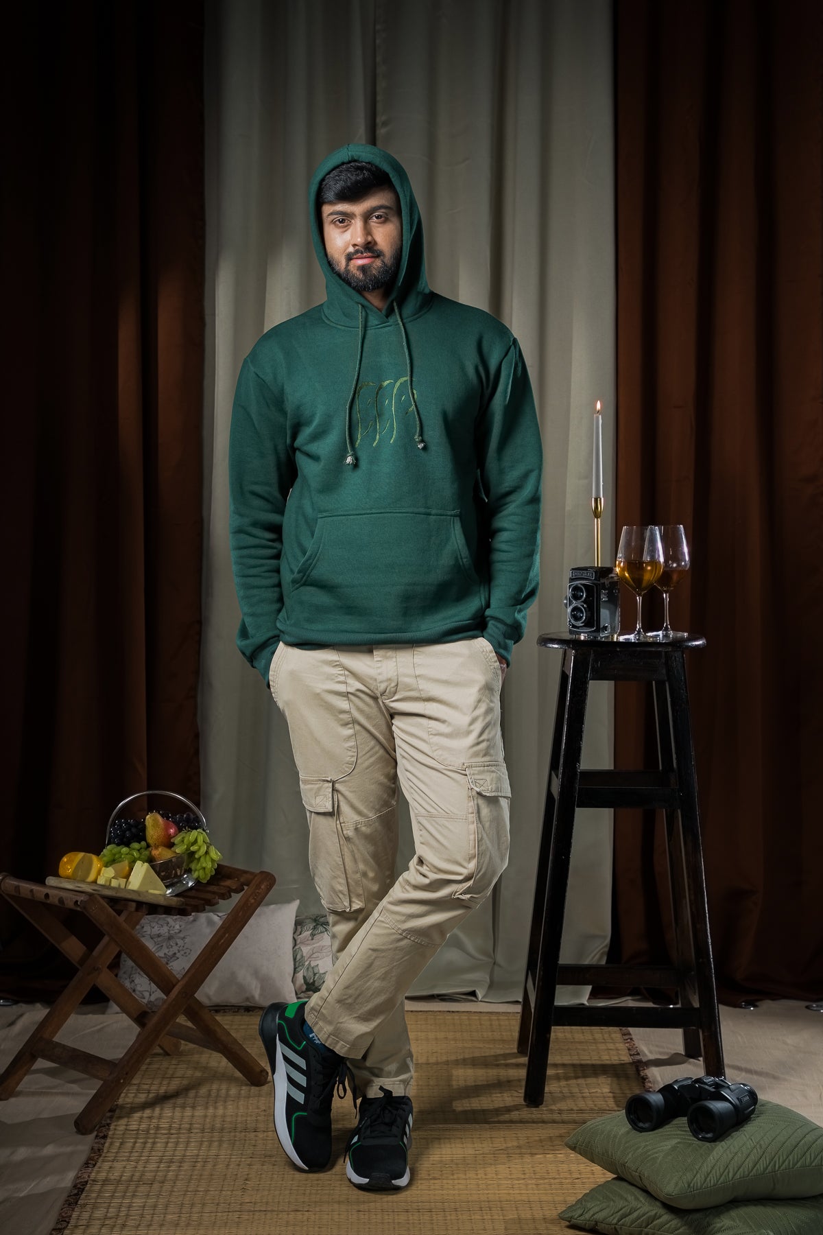 Sundarbans Hoodie Jacket - Green
