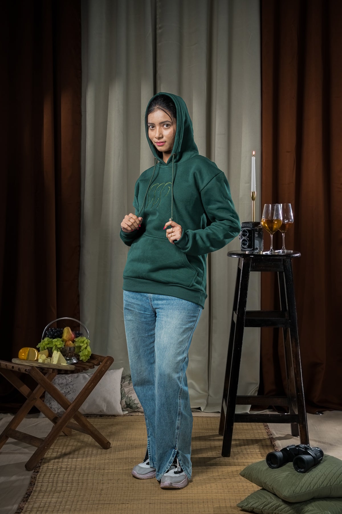 Sundarbans Hoodie Jacket - Green