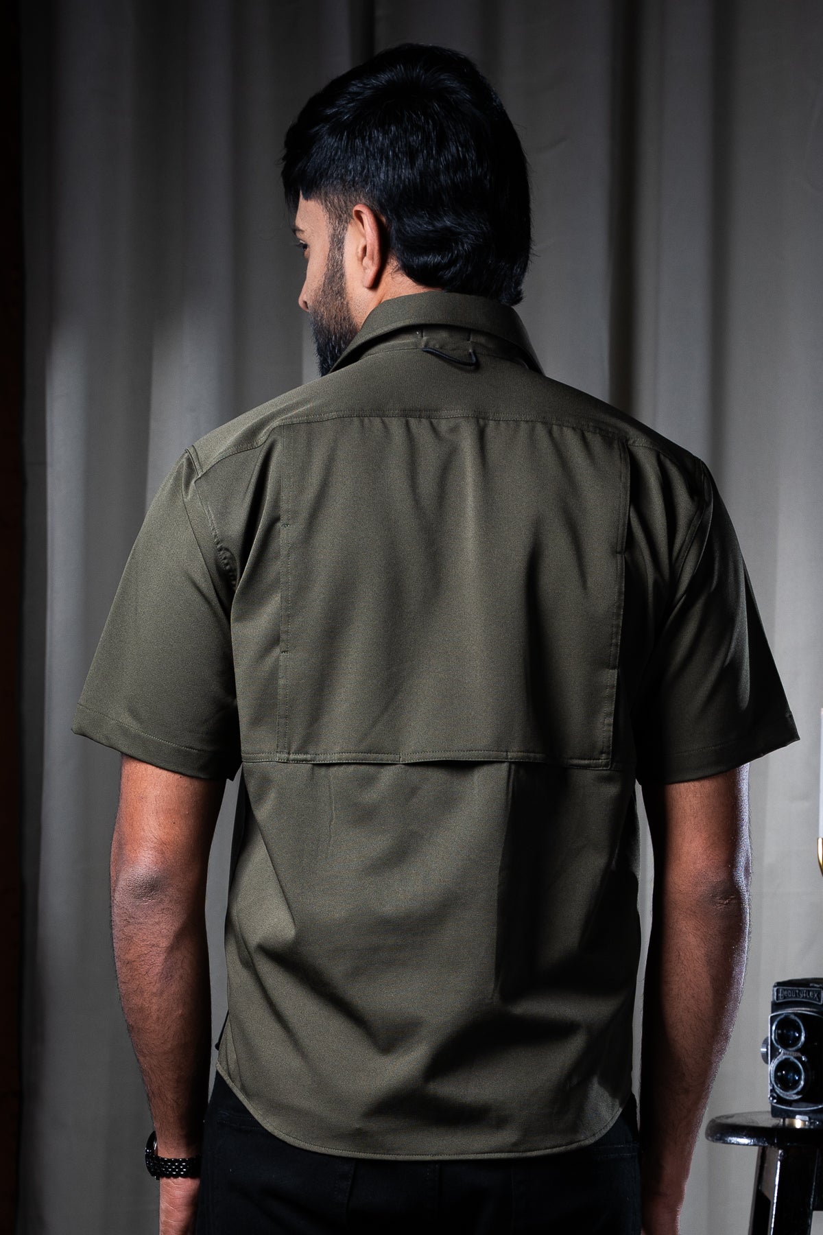 Kabini Half Sleeve Shirt - Dry Fit Bottle Green