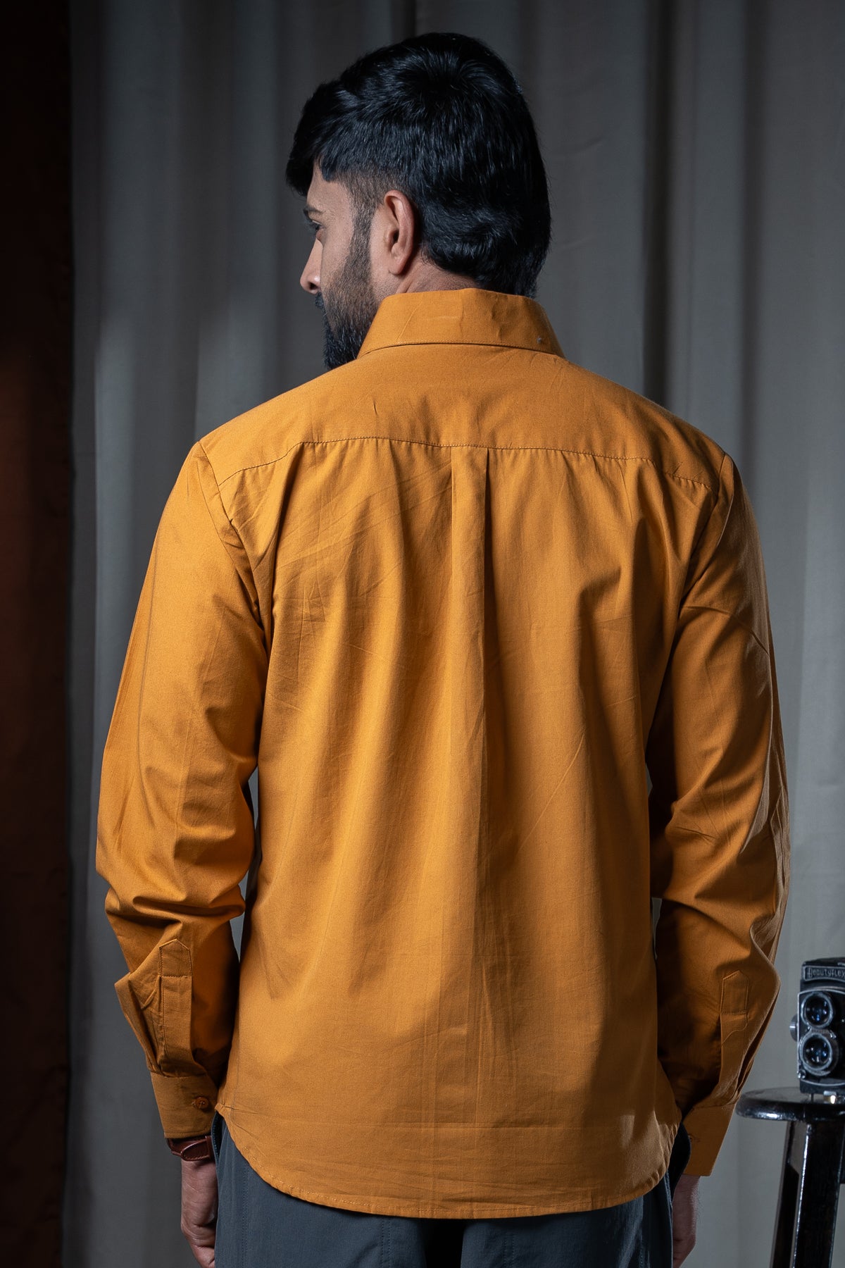 Kali Full Sleeve Shirt - Cotton Mustard