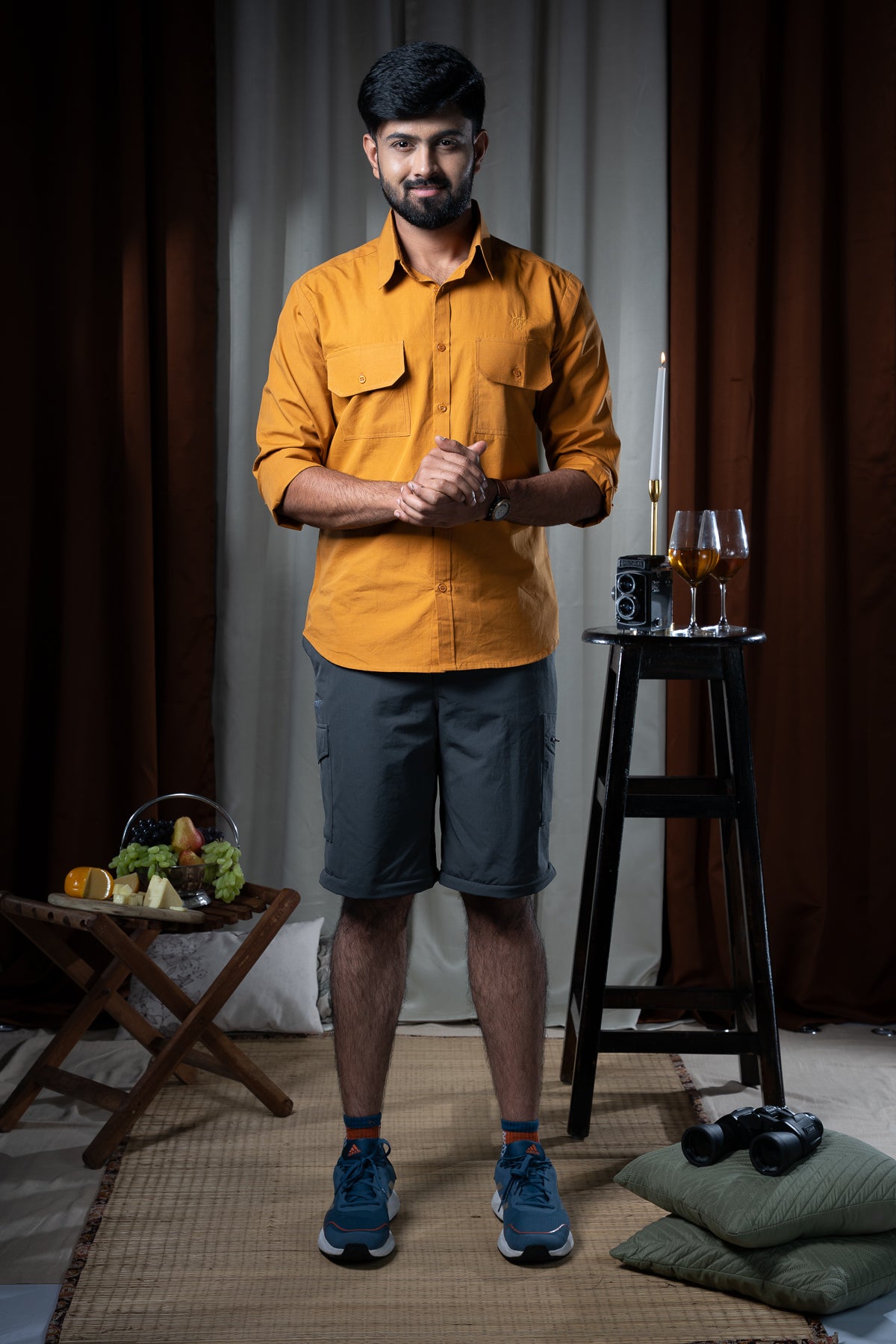 Kali Full Sleeve Shirt - Cotton Mustard