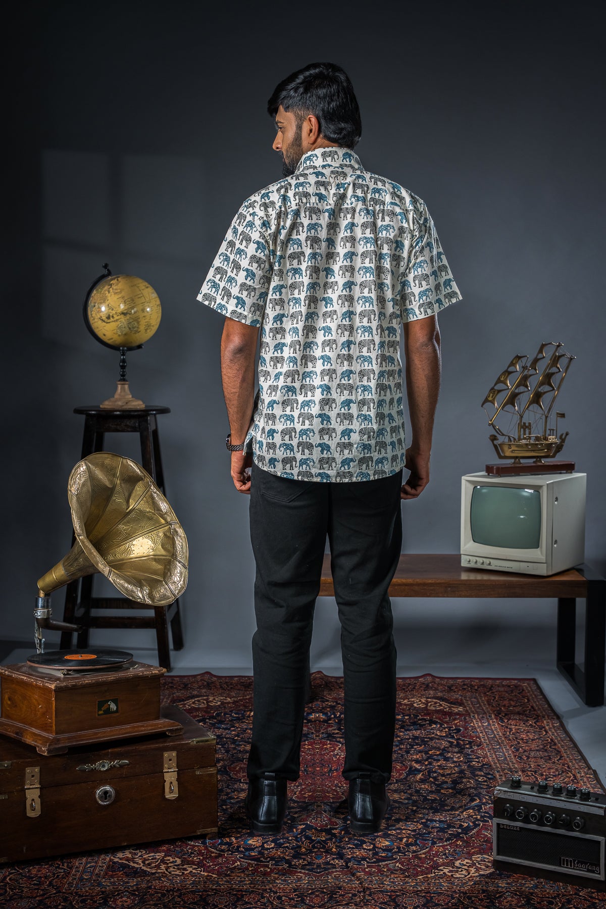 Grey Elephant Printed Shirts