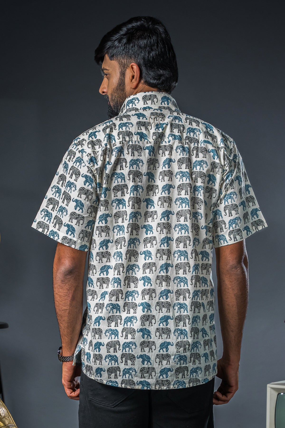 Grey Elephant Printed Shirts