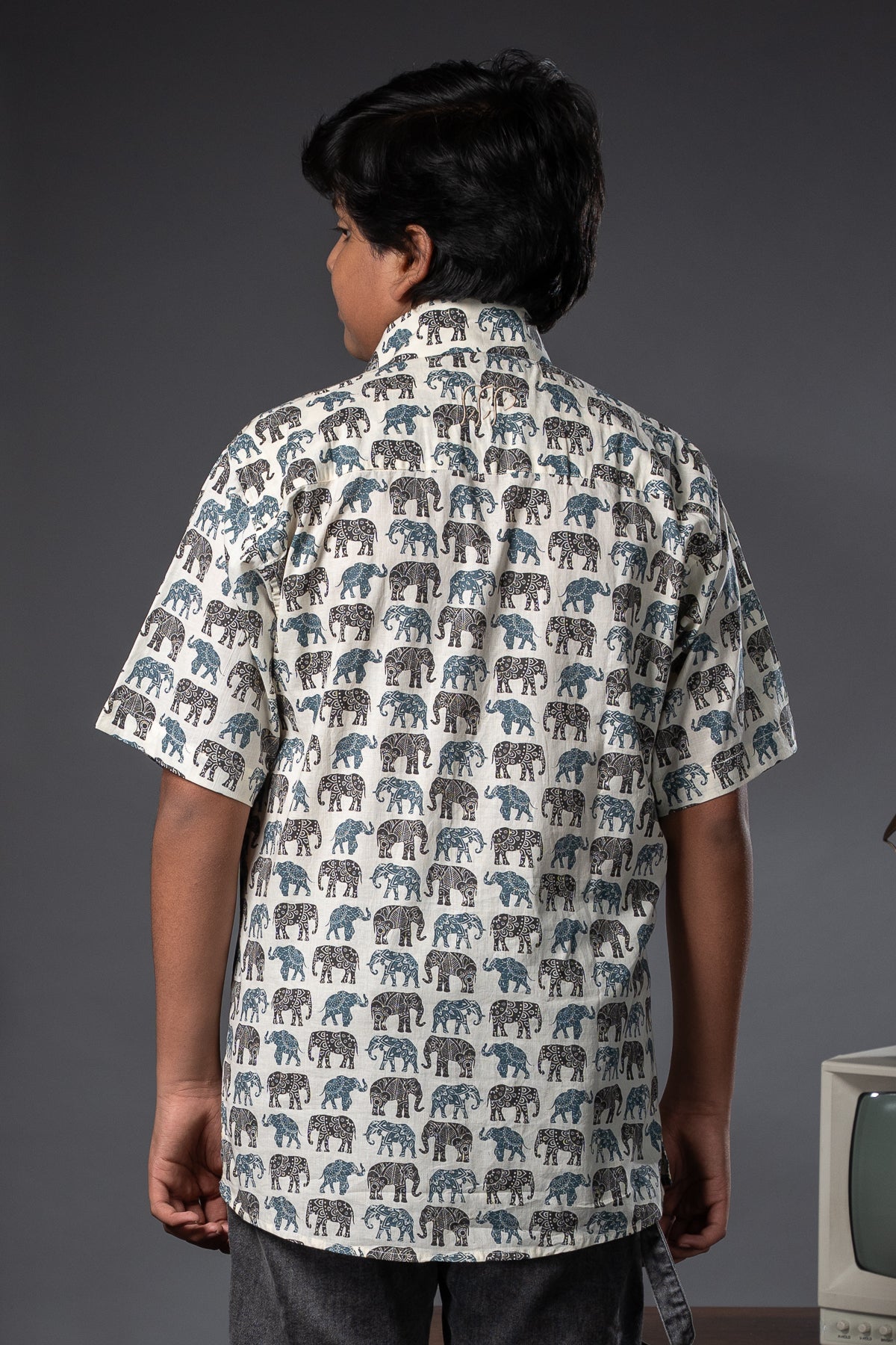 Cub Grey Elephant Printed Shirts