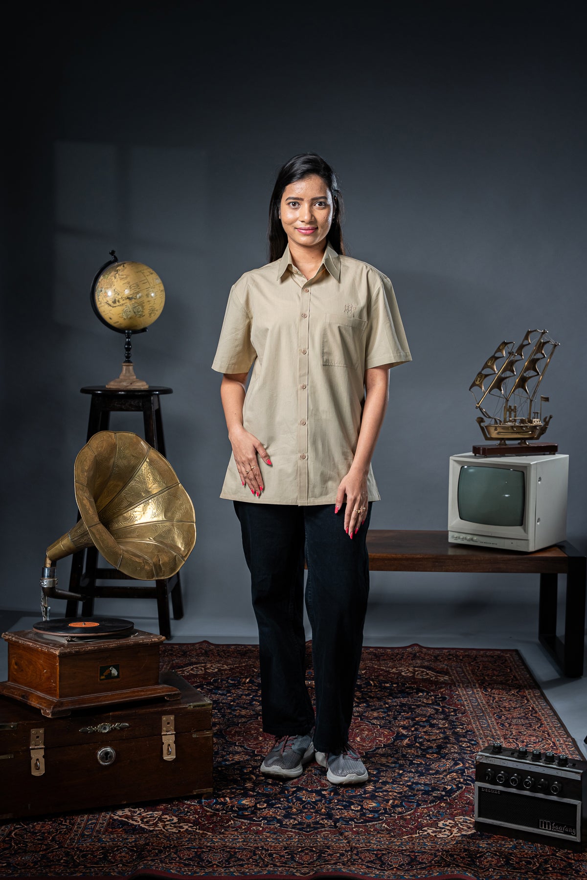 Bandipur Half Sleeve Shirt - Cotton Beige