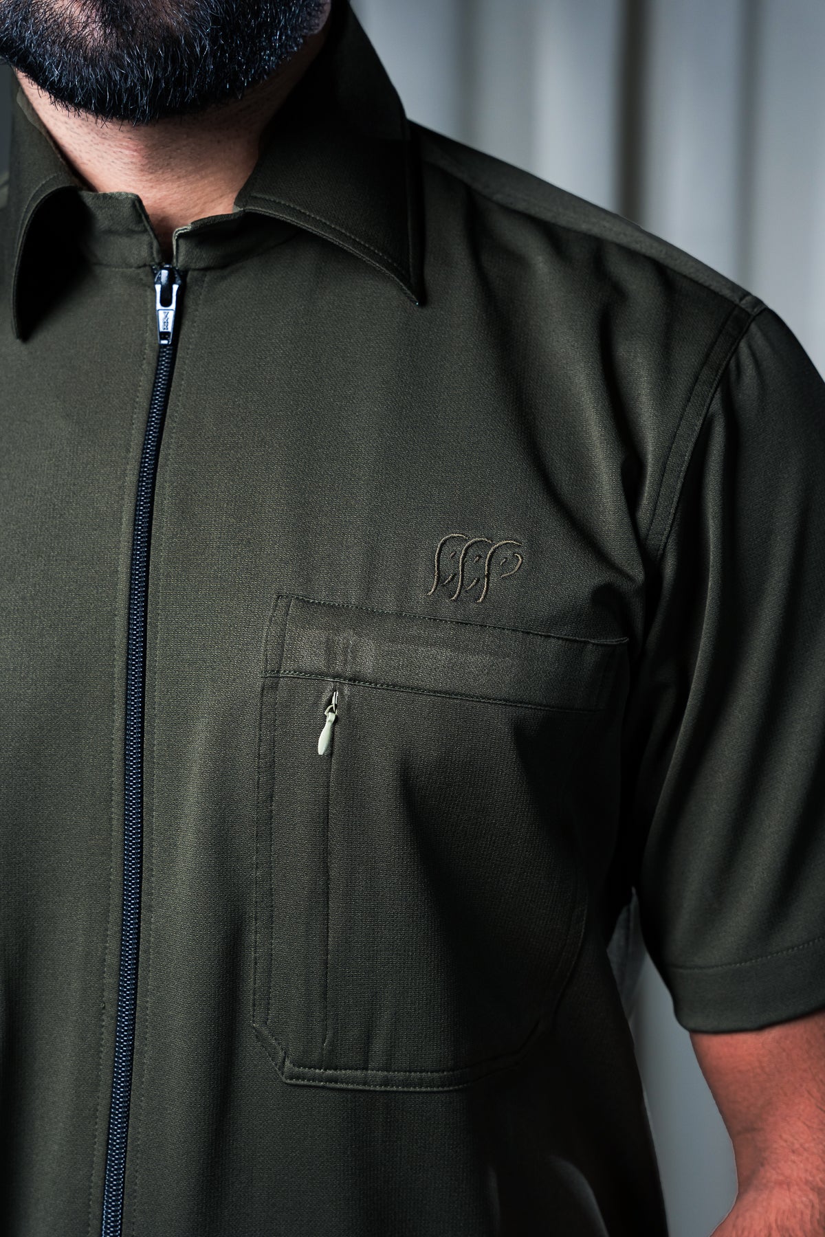 Kabini Half Sleeve Shirt - Dry Fit Bottle Green