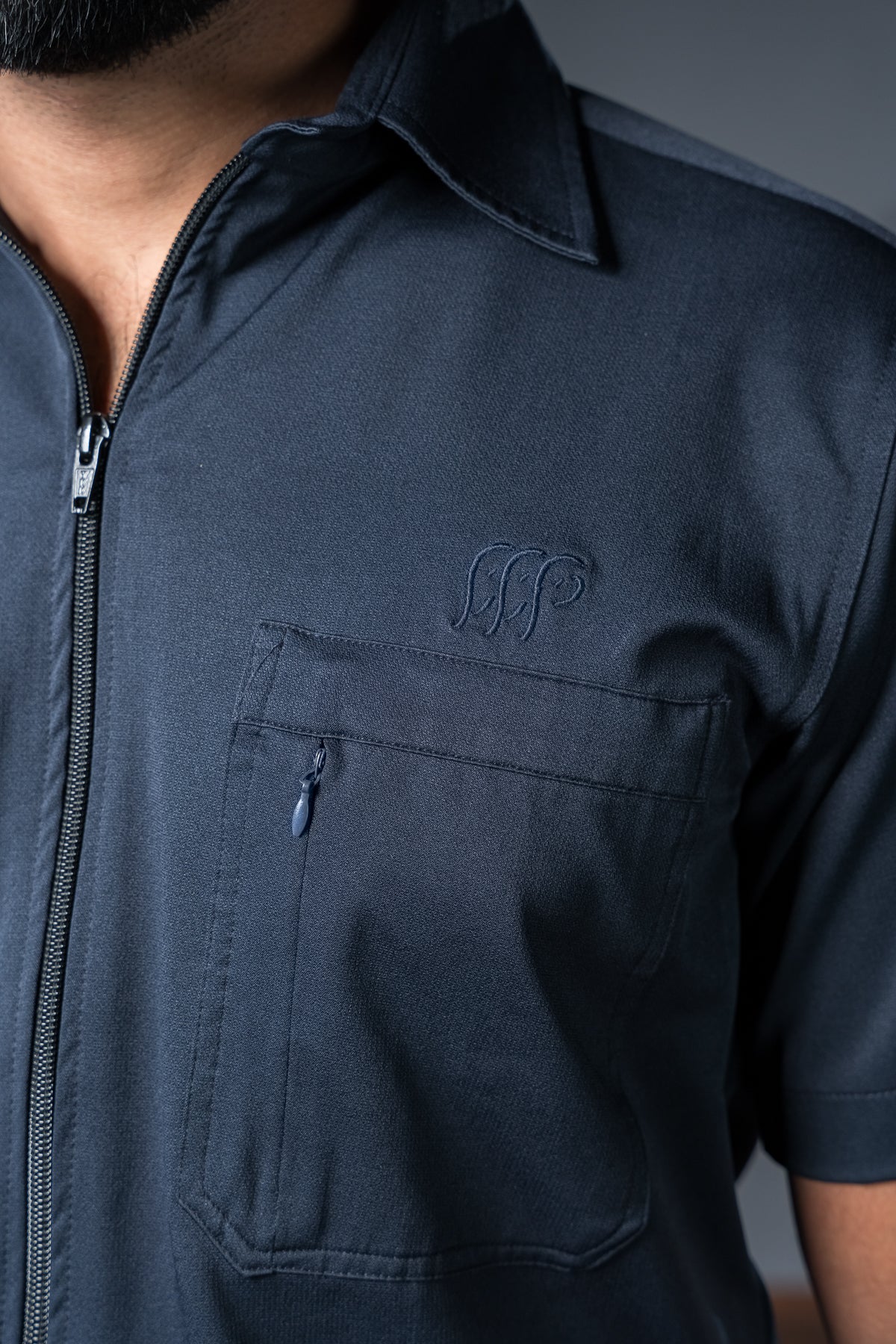 Kabini Half Sleeve Shirt - Dry Fit Navy Blue