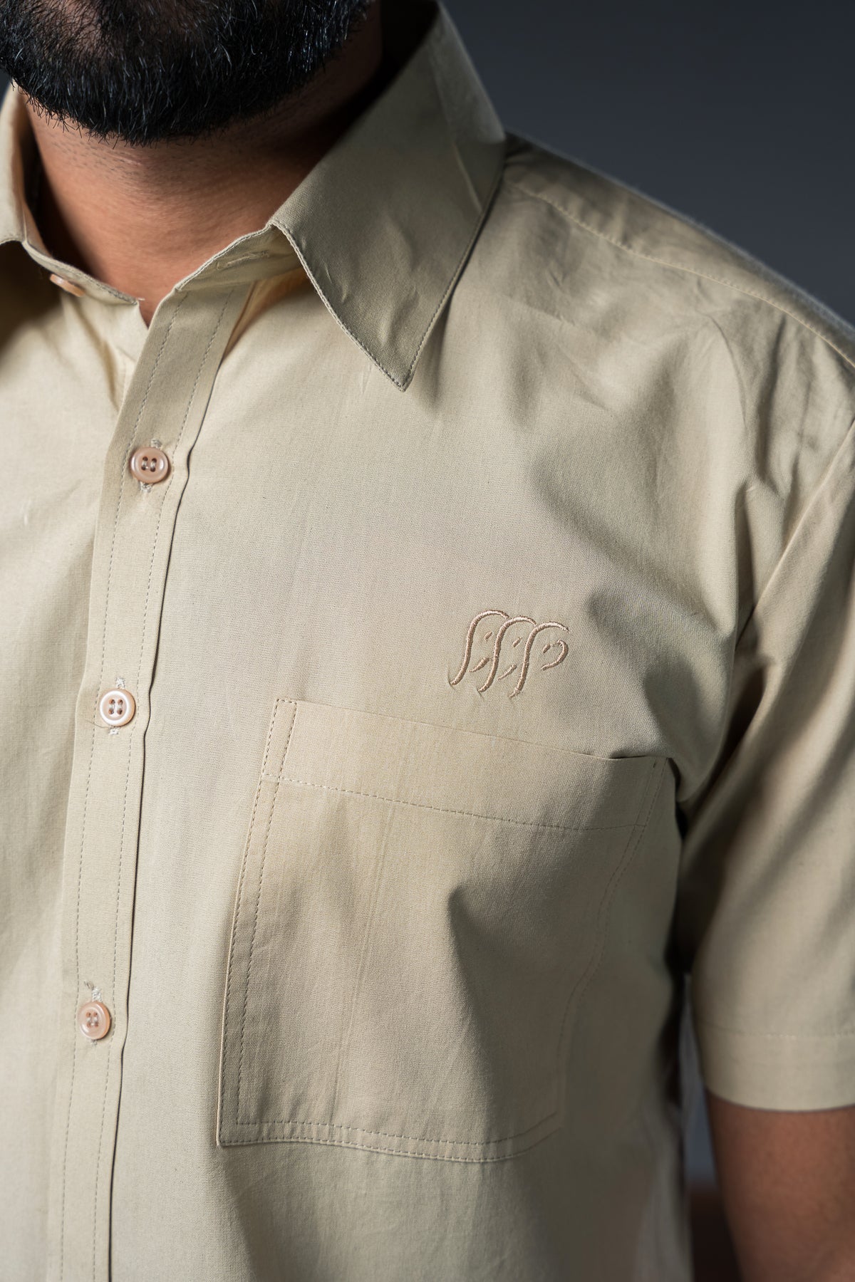 Bandipur Half Sleeve Shirt - Cotton Beige