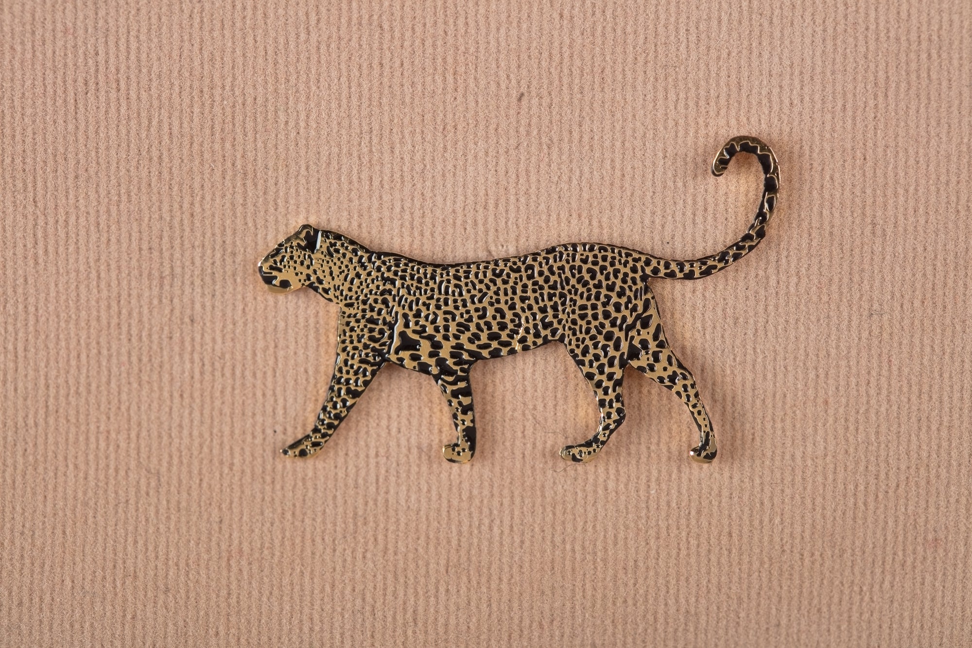 Walking Leopard Lapel Pins