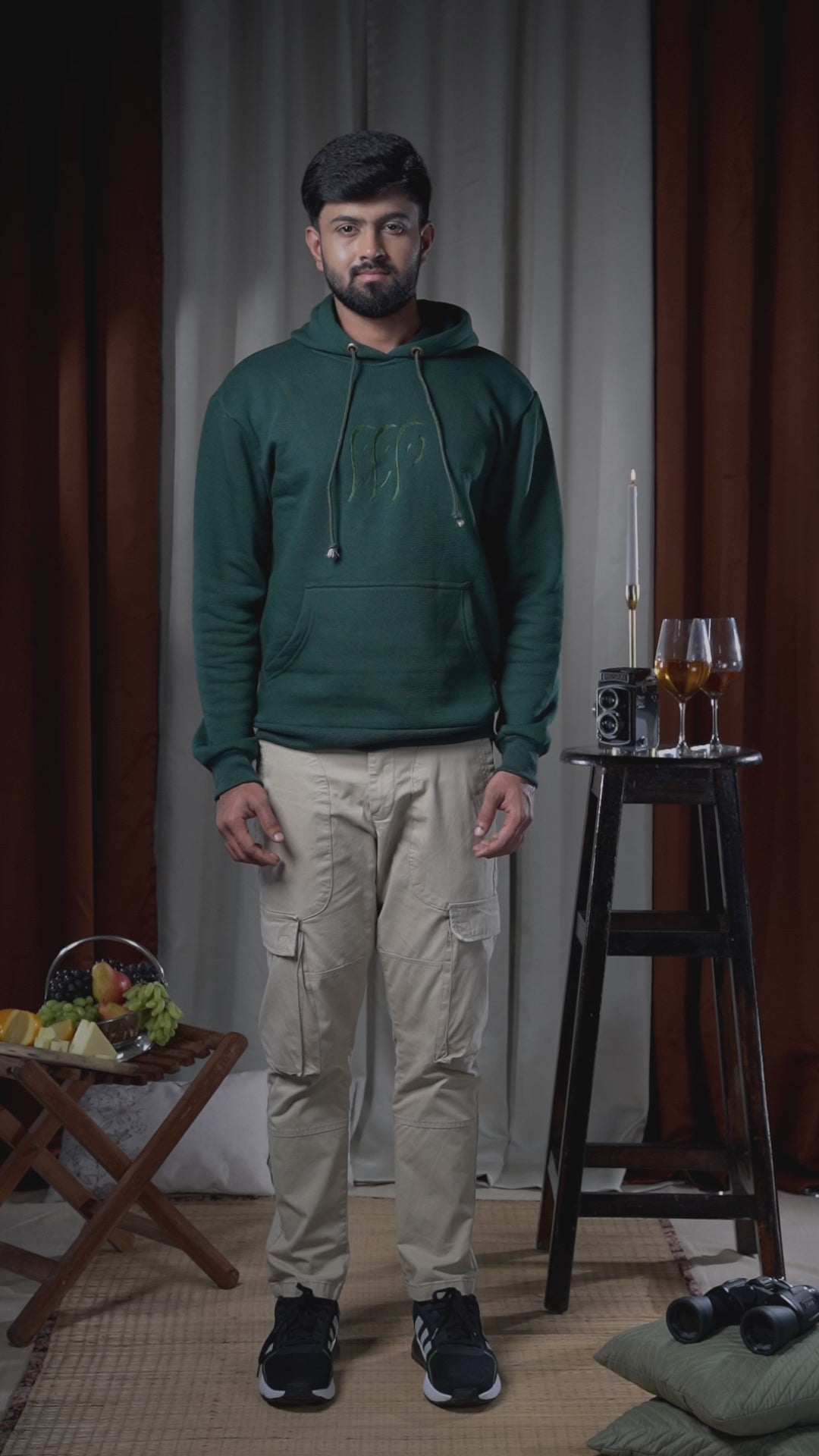 Sundarbans Hoodie Jacket - Green