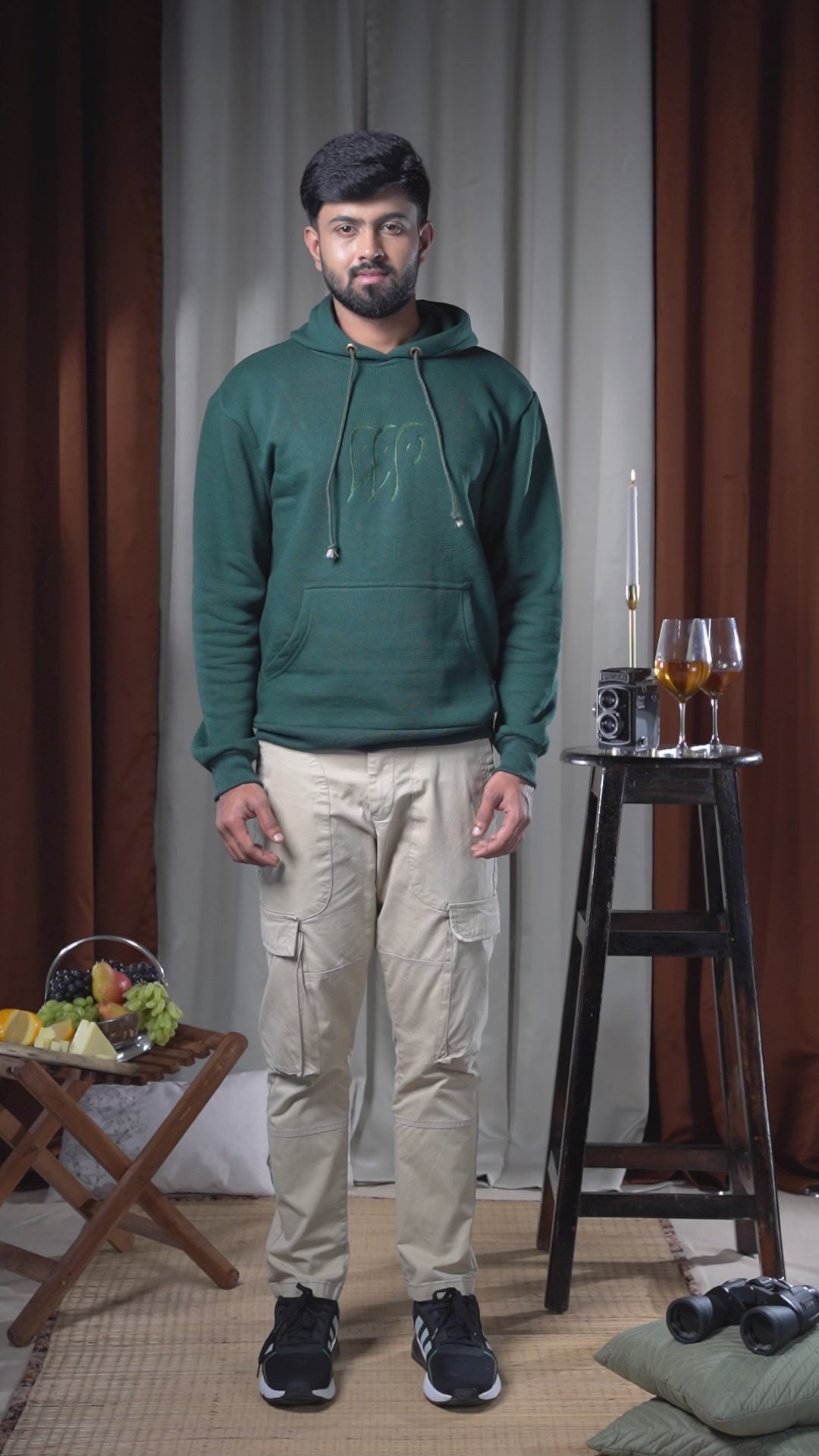 Sundarbans Hoodie Jacket - Green